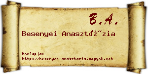 Besenyei Anasztázia névjegykártya